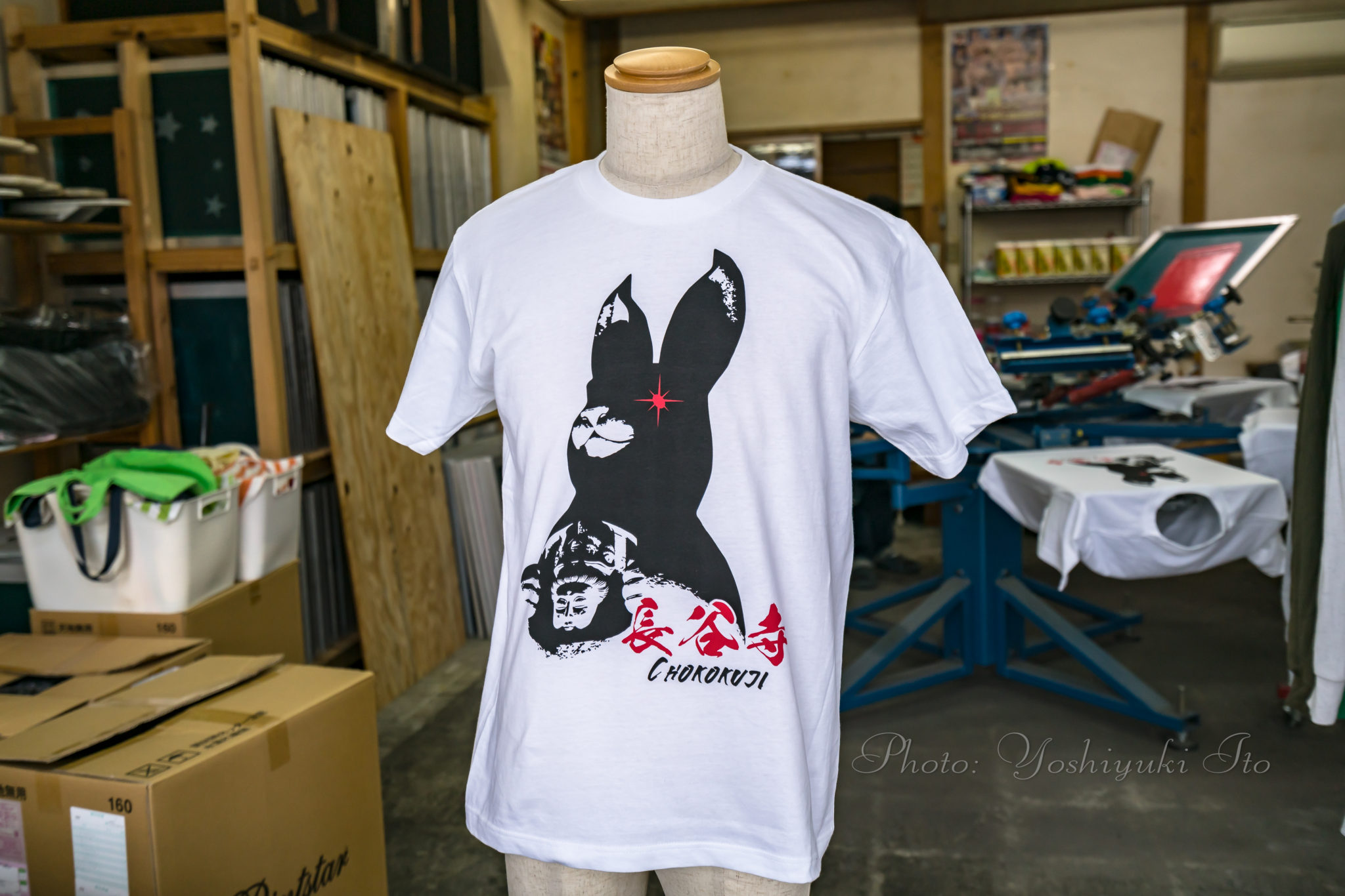 ウサギ観音Tシャツ